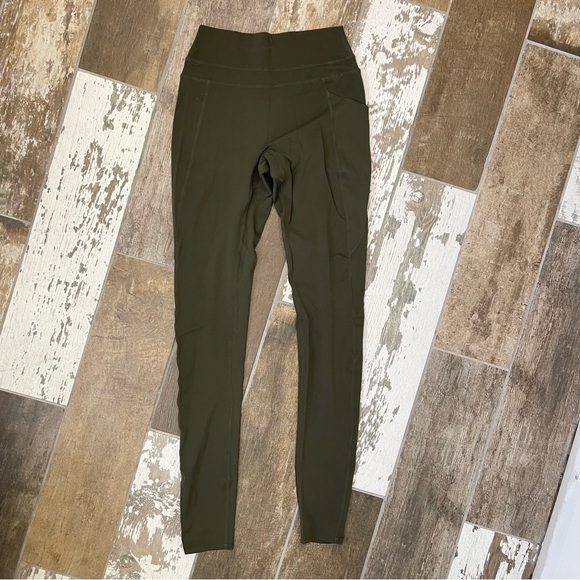 Alphalete seamless Olive Green High-Waisted Leggings SIze Small - Picture 1 of 5